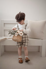 Miserable check suspender pants