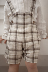 Miserable check suspender pants