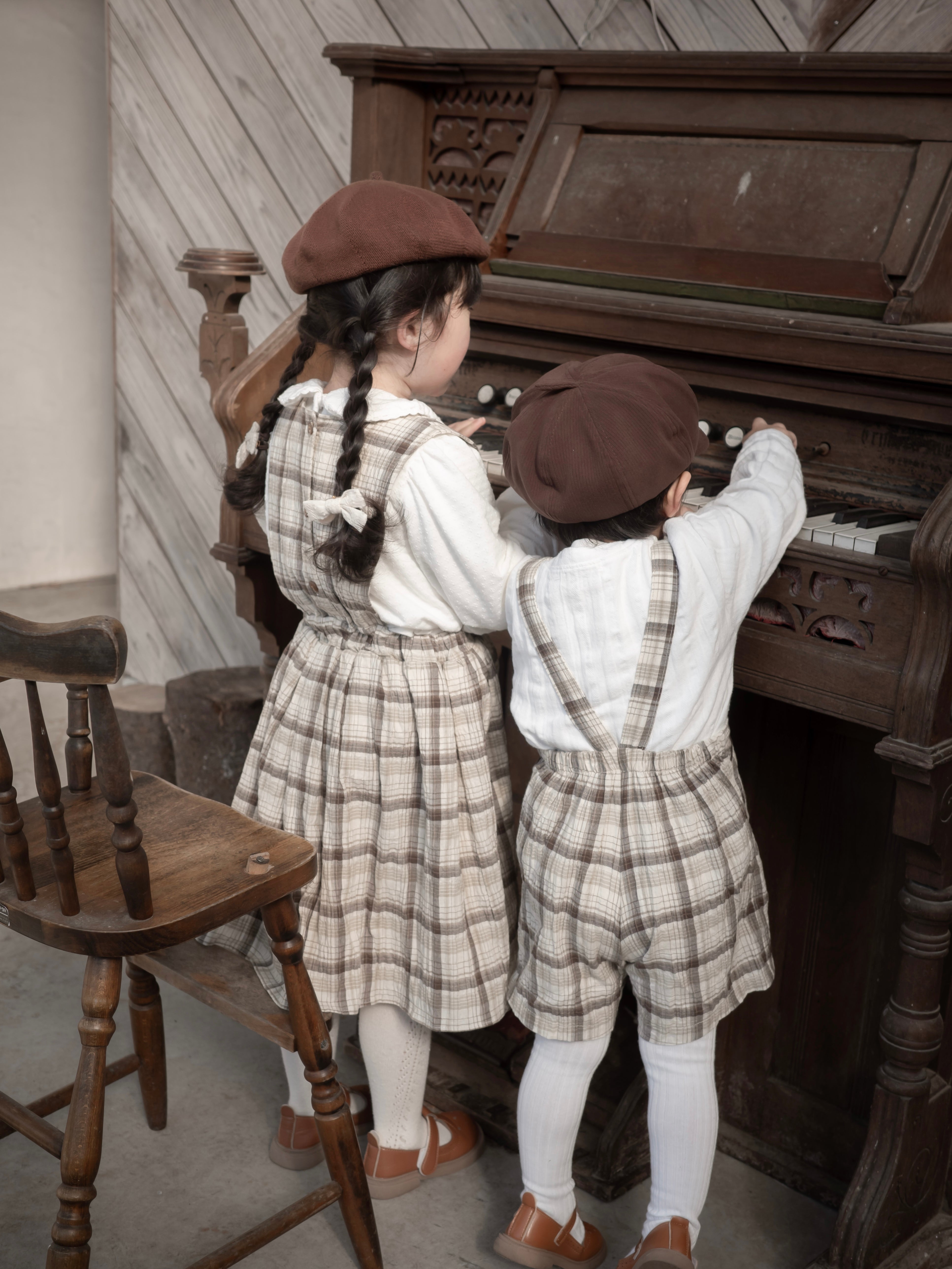 Miserable check one-piece