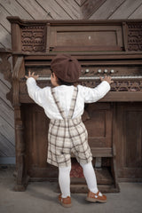 Miserable check suspender pants