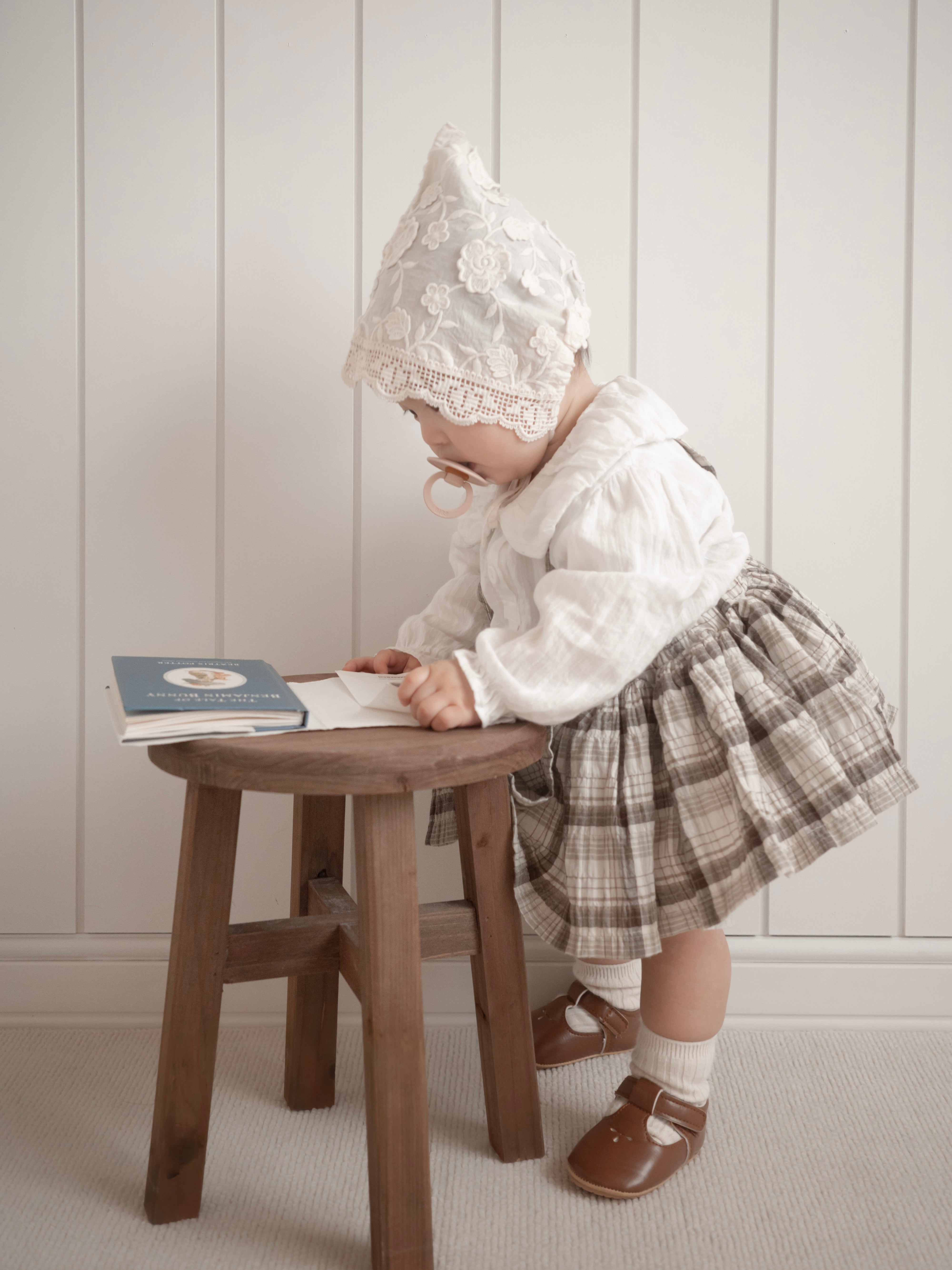 Miserable check bloomer skirt