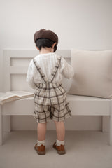 Miserable check suspender pants