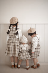 Miserable check suspender pants