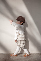 Miserable check suspender pants