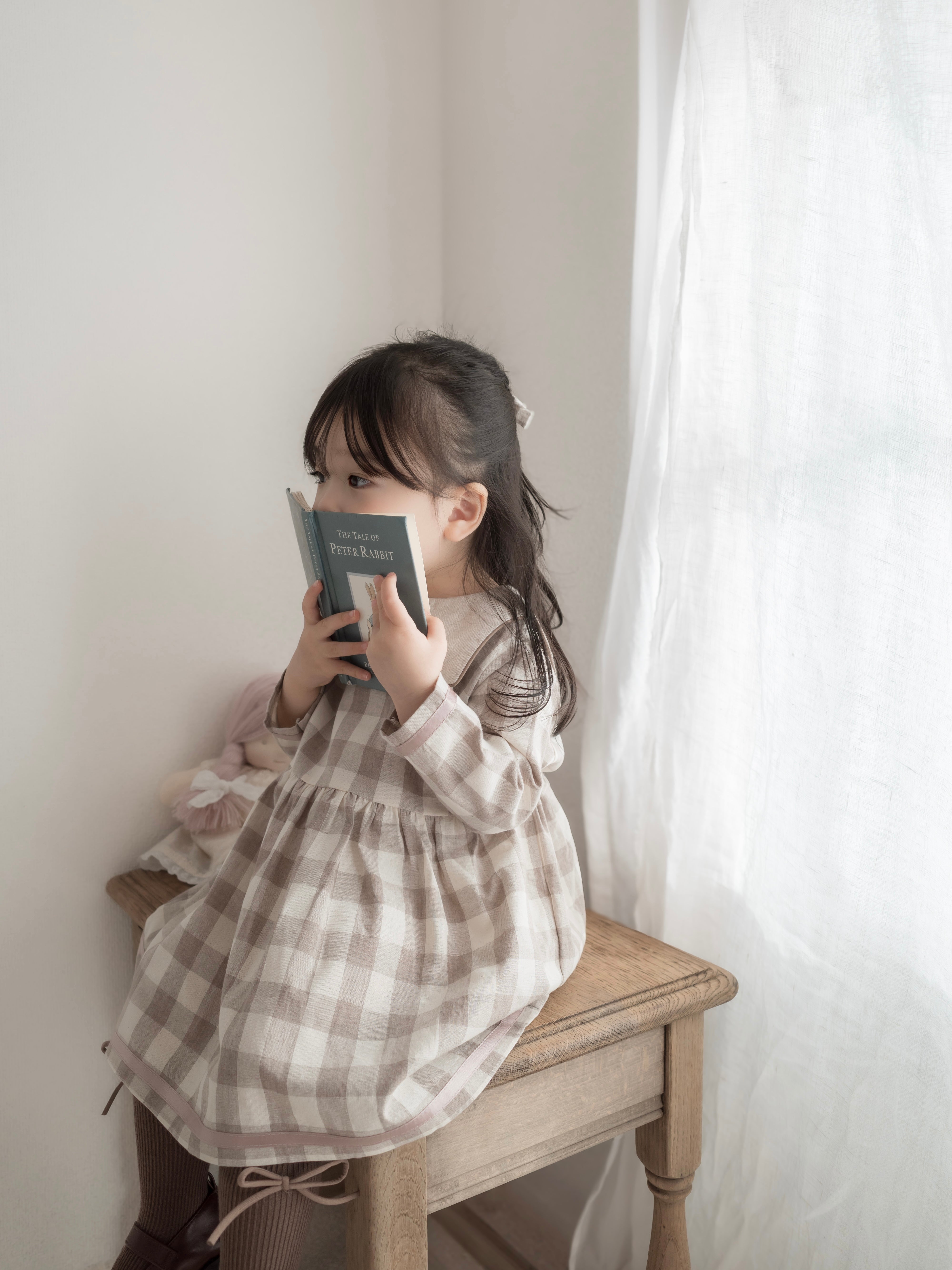 Bonbon check one-piece
