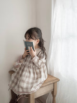 Bonbon check one-piece