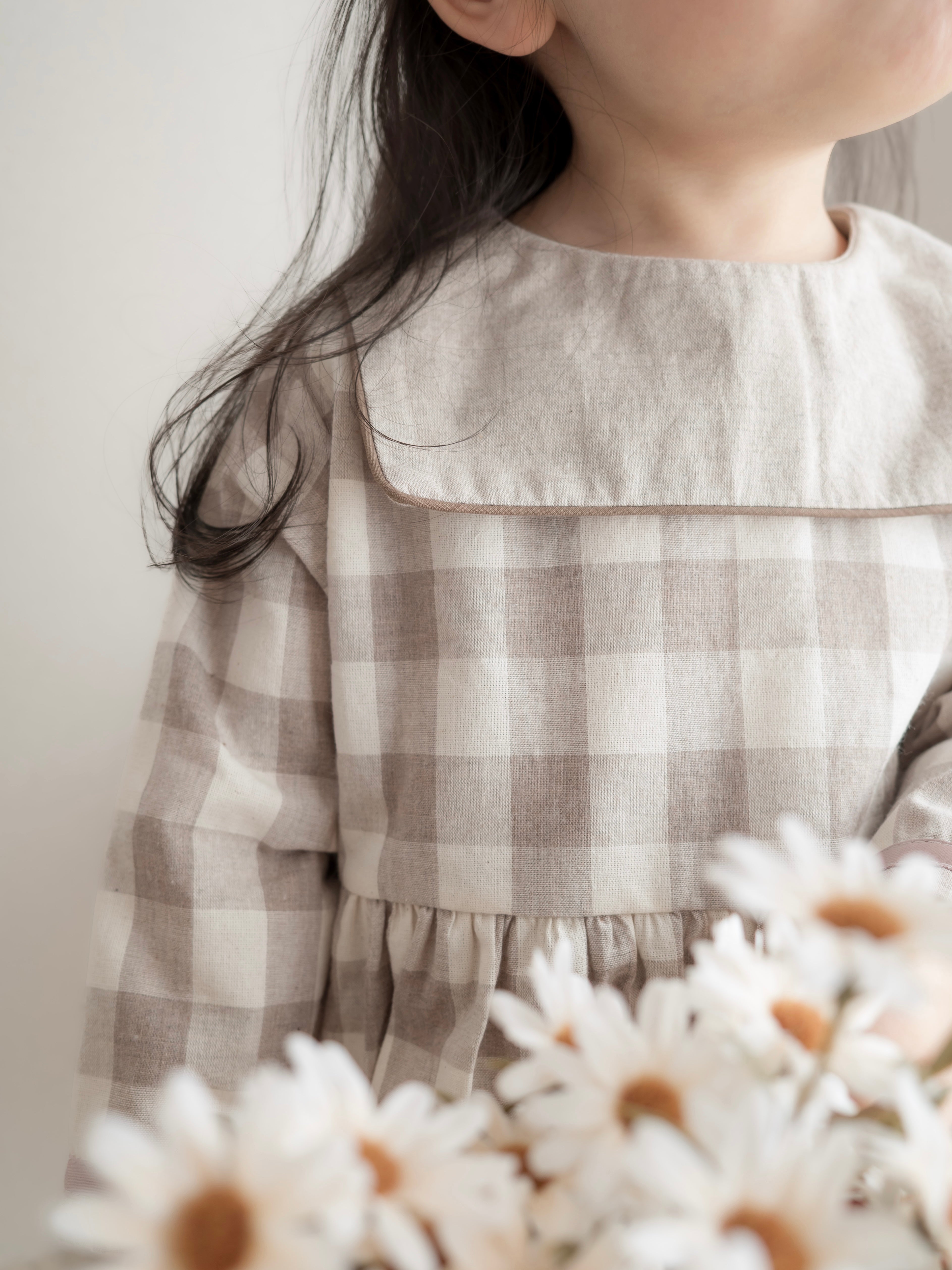 Bonbon check one-piece
