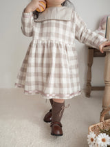 Bonbon check one-piece