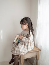 Bonbon check one-piece