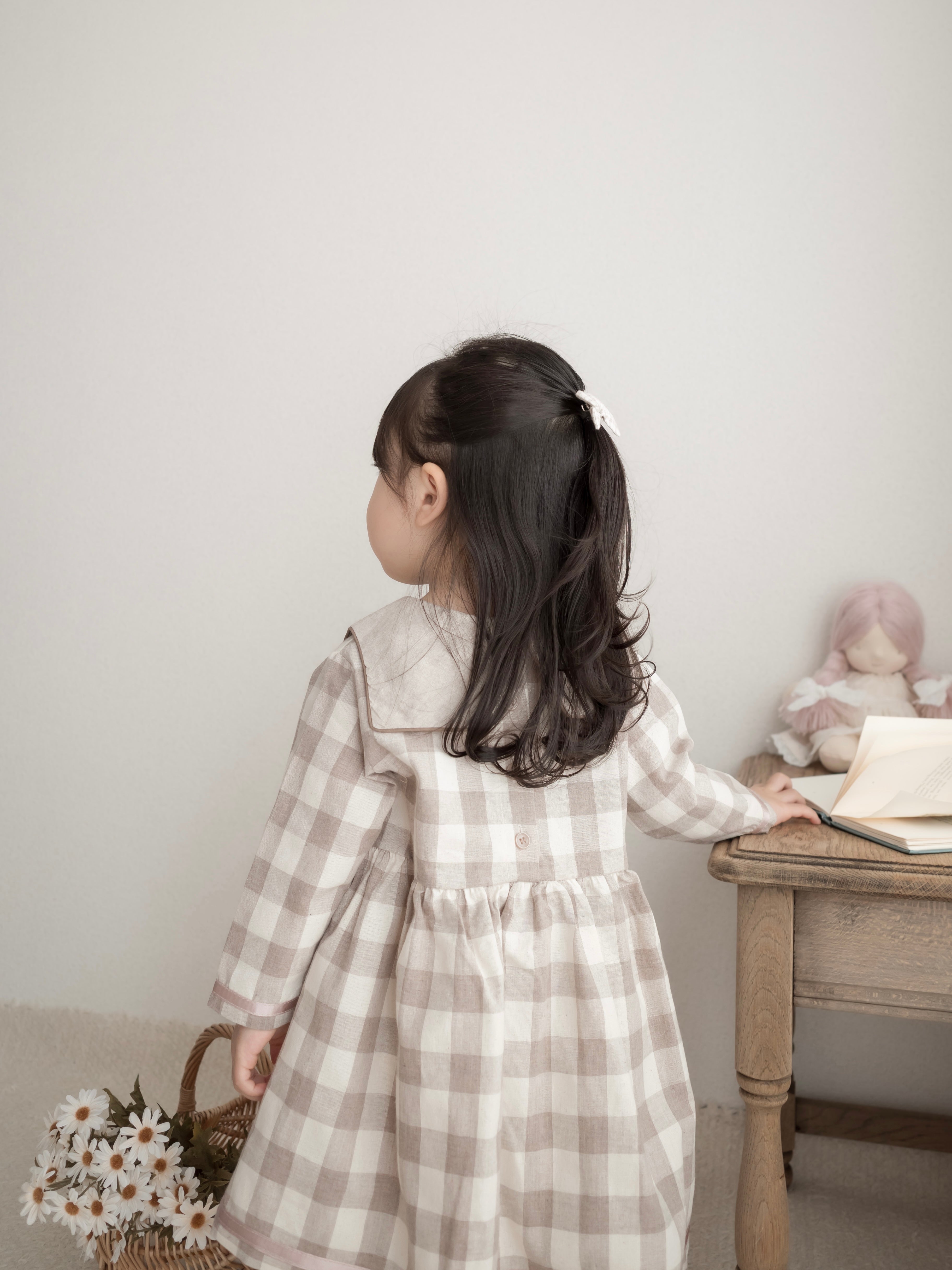 Bonbon check one-piece
