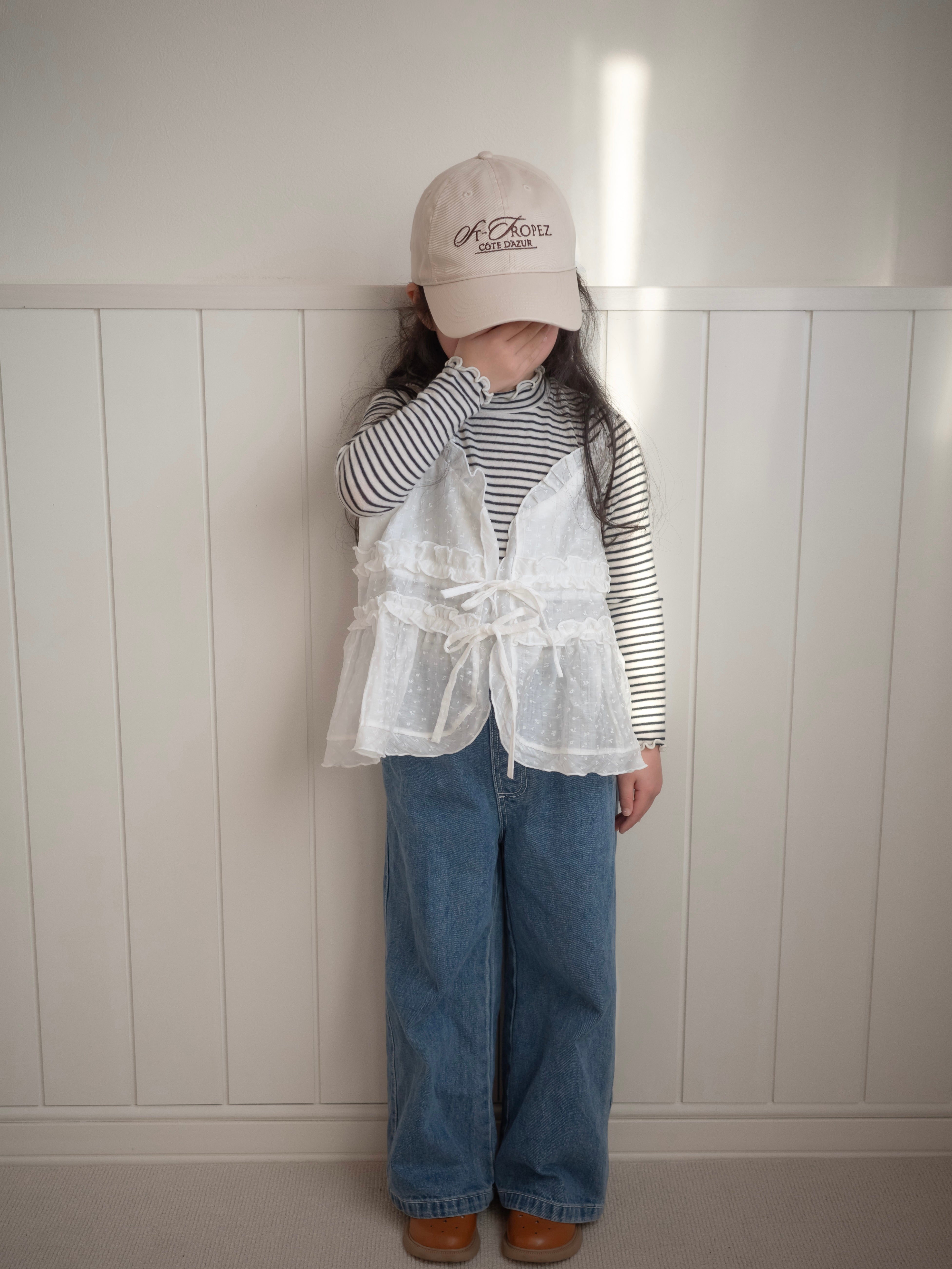 Garden shirring bustier