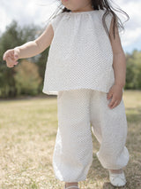 Dot crinkle jogger pants