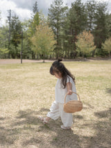 Dot crinkle jogger pants