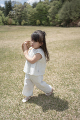 Dot crinkle jogger pants