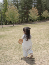 Dot crinkle jogger pants