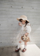 Pair check suspender skirt
