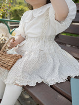 Charming suspender skirt