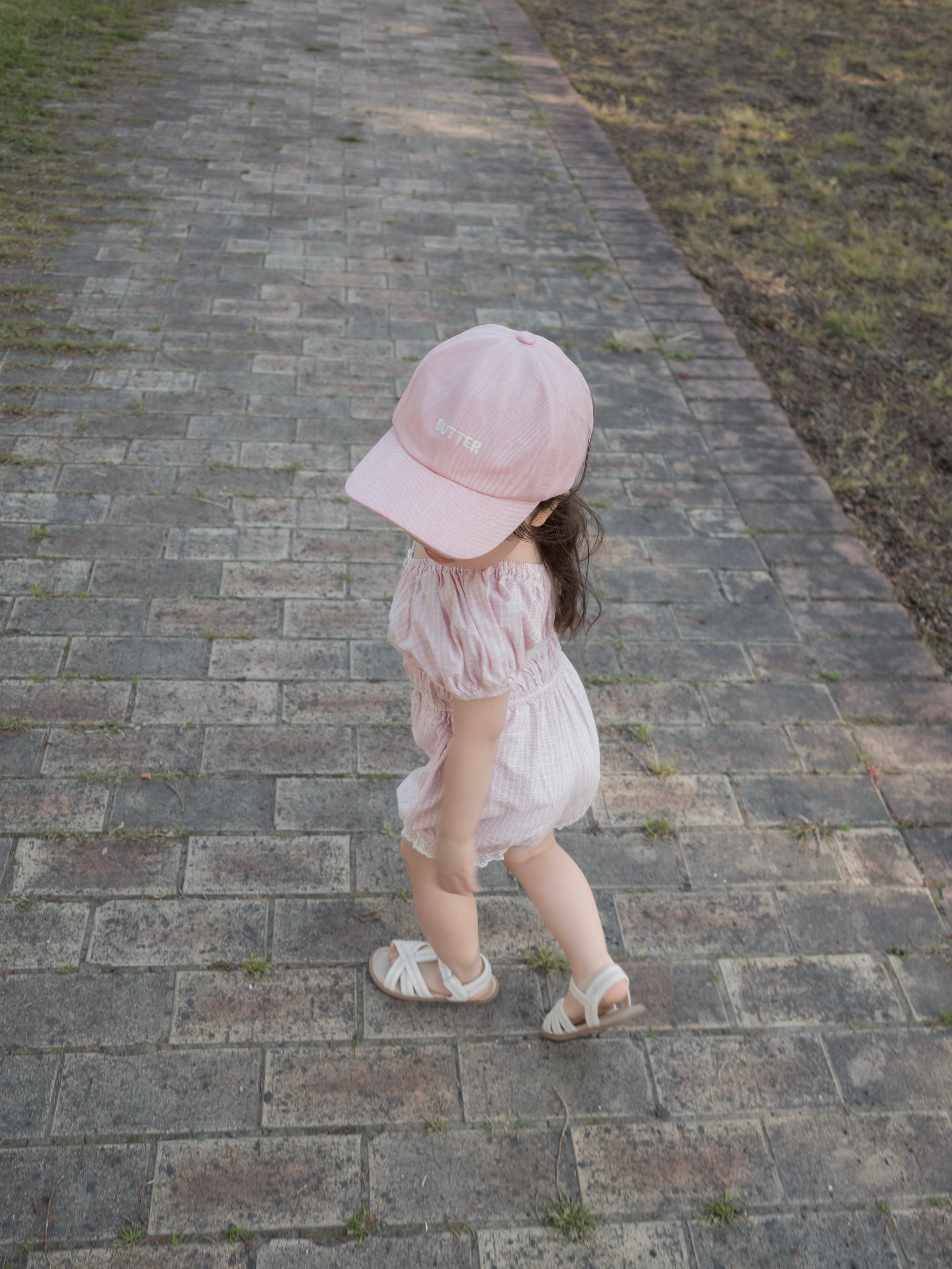 Check one-piece suit