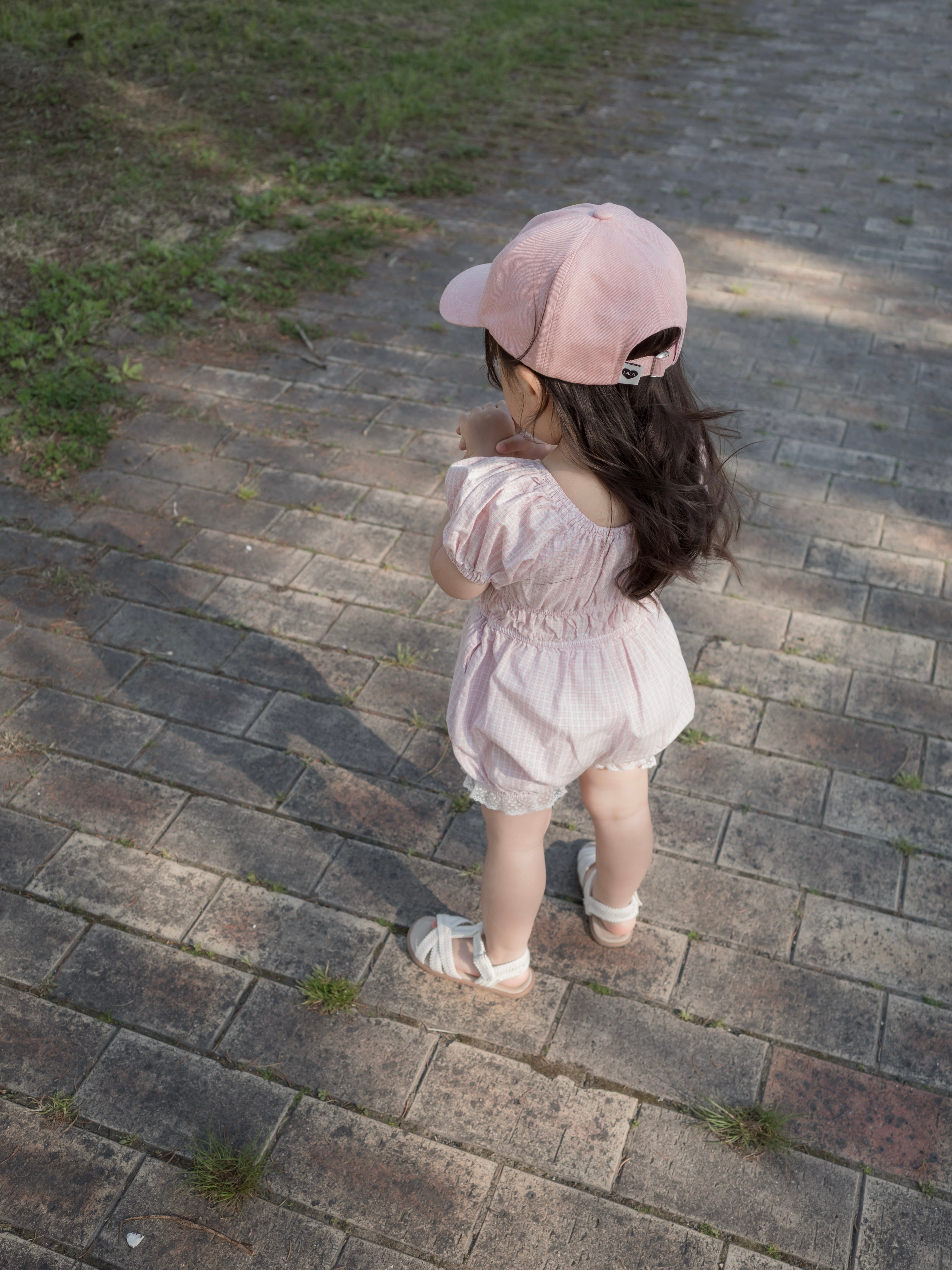 Check one-piece suit