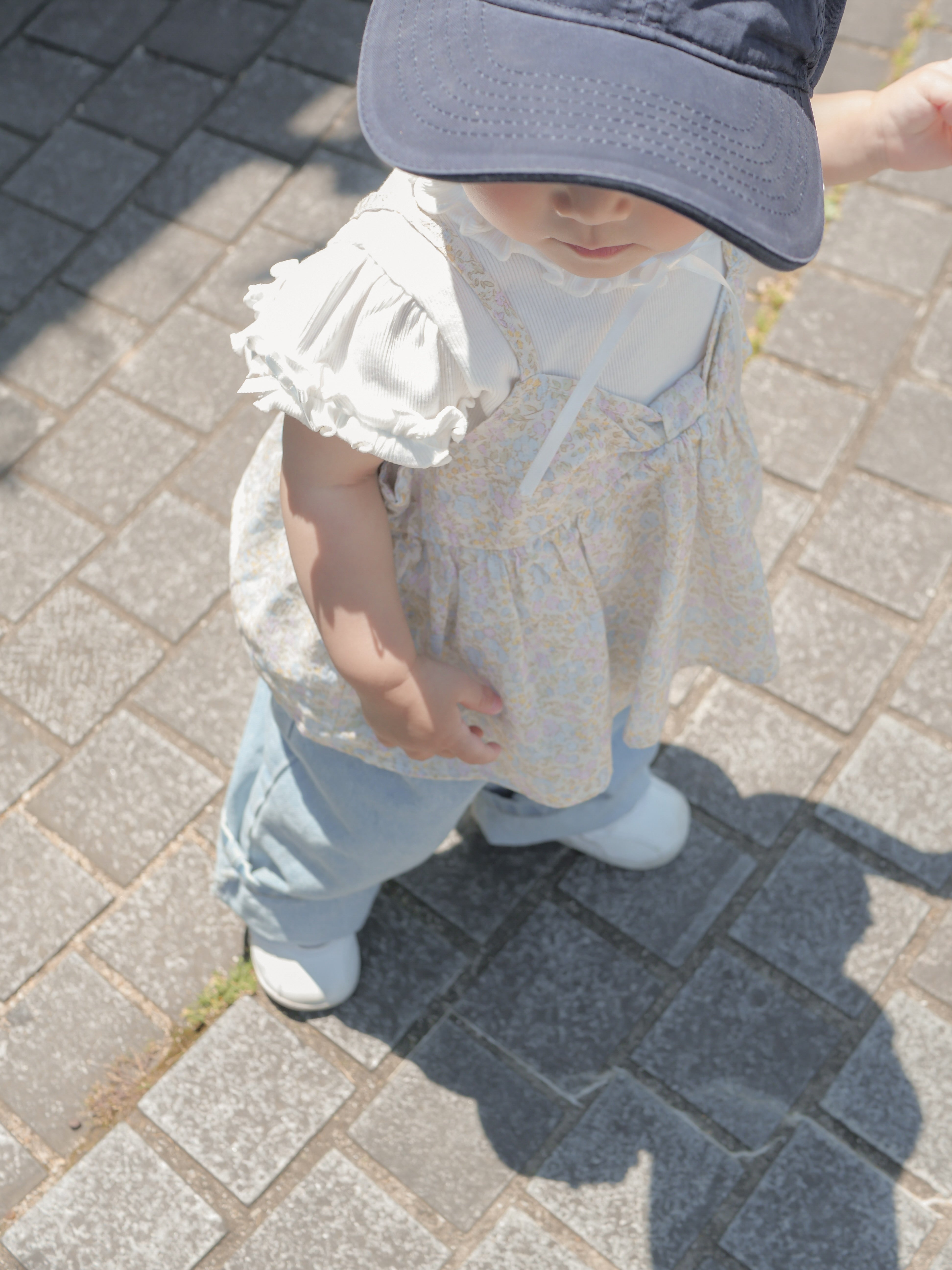 Flower ribbon camisole blouse