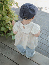 Flower ribbon camisole blouse