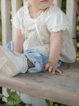 Flower ribbon camisole blouse