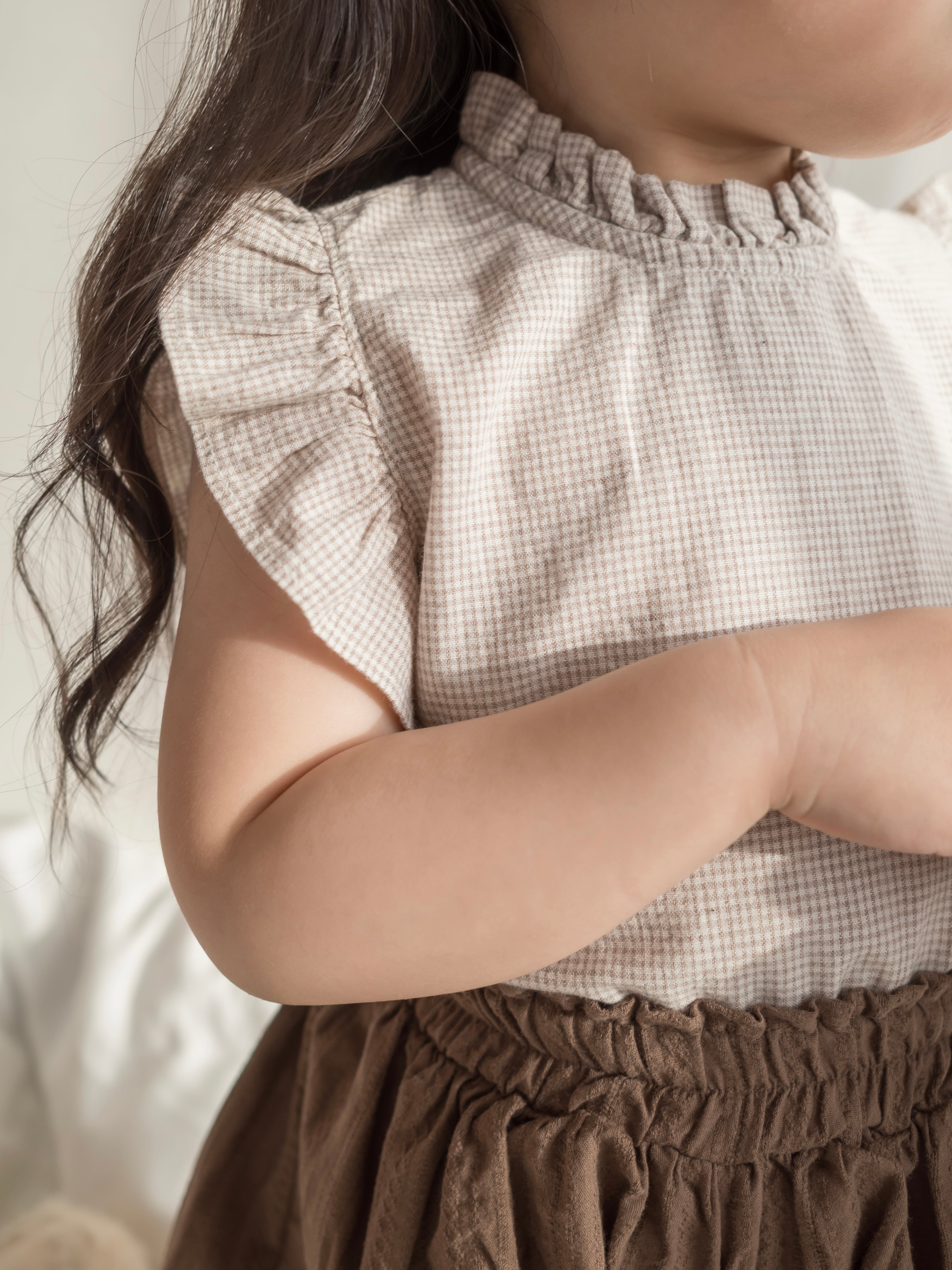 *Noeul.made* Muffin frill blouse