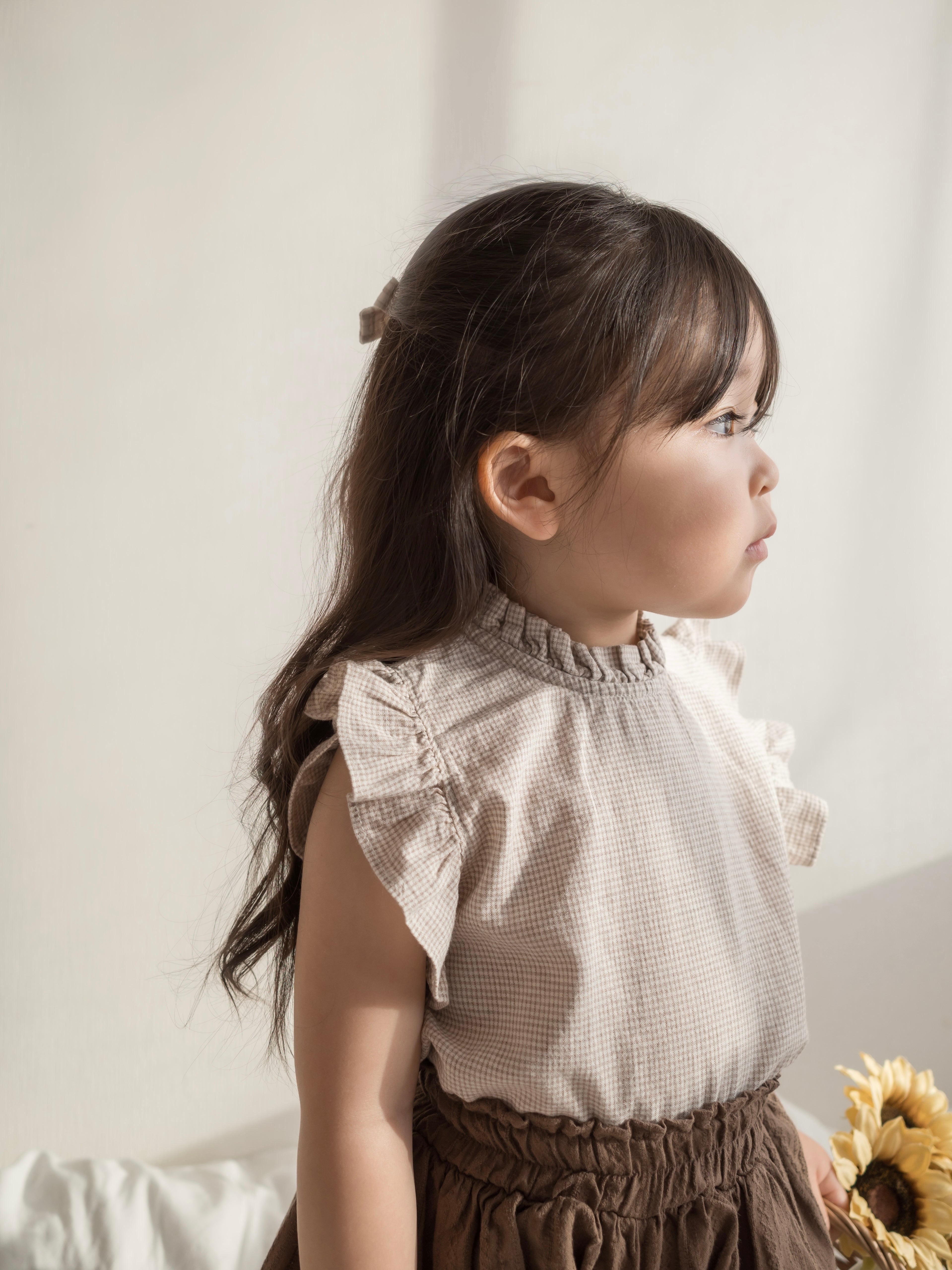 *Noeul.made* Muffin frill blouse