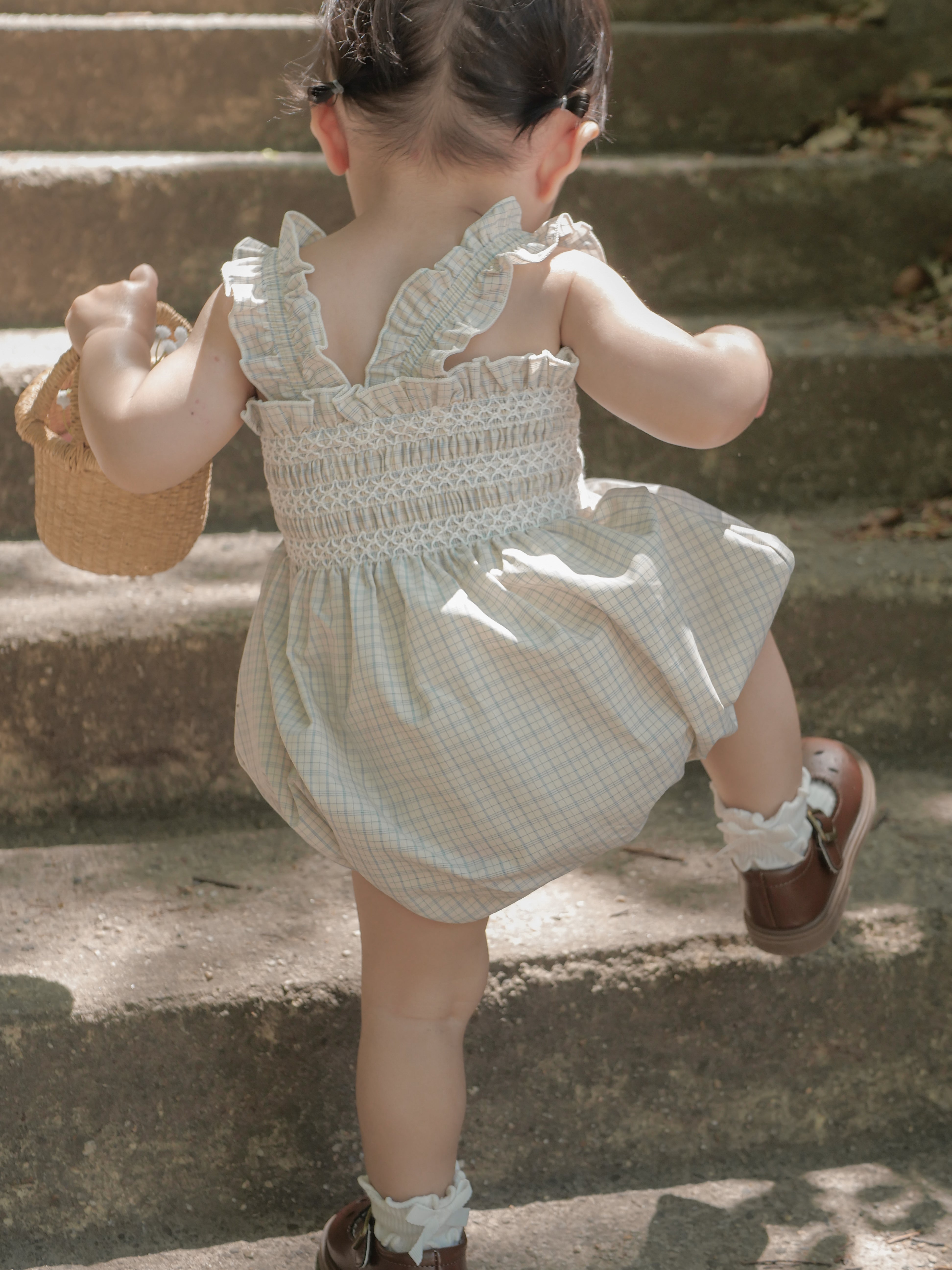 Lilly smock rompers