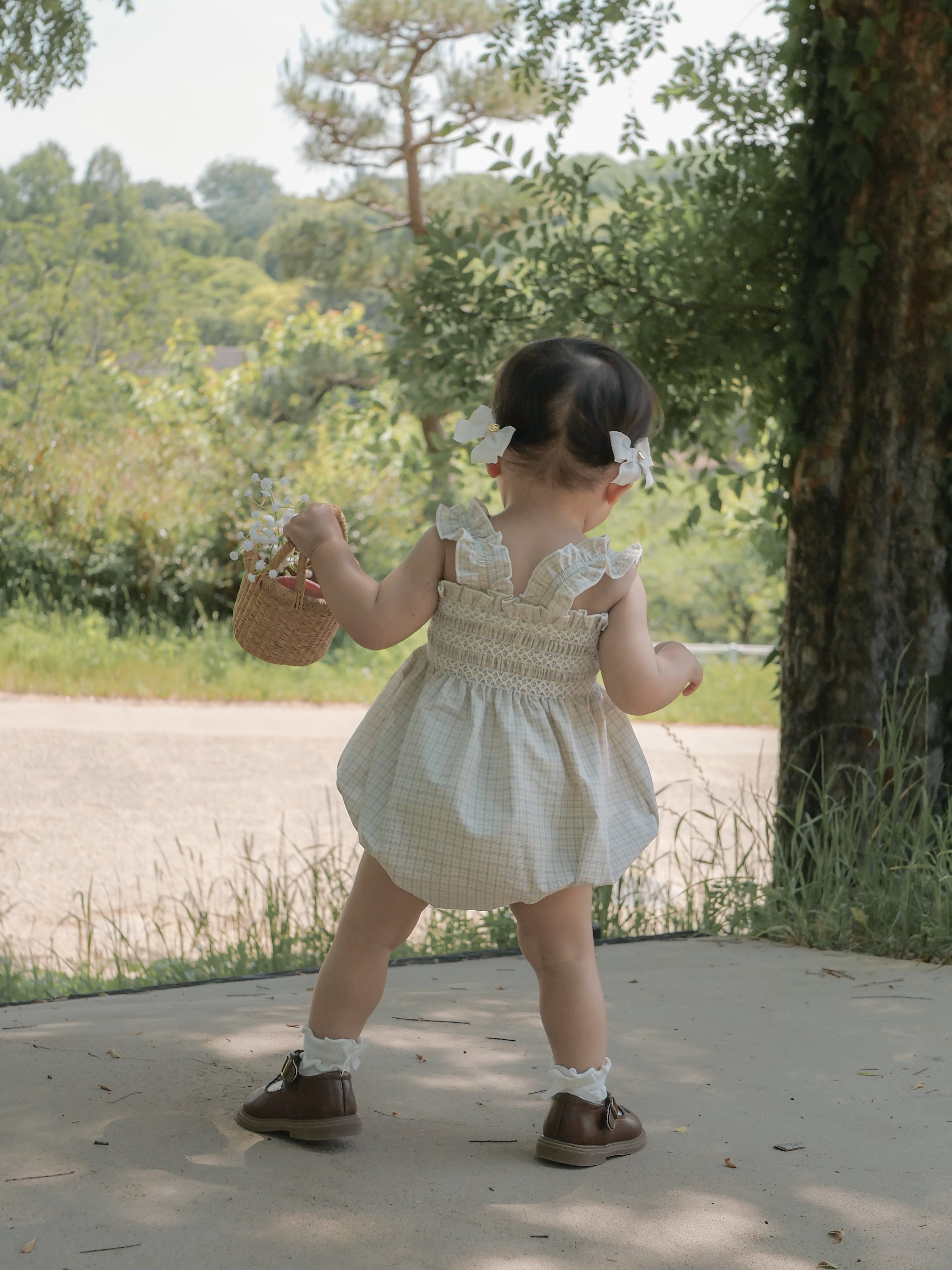 Lilly smock rompers