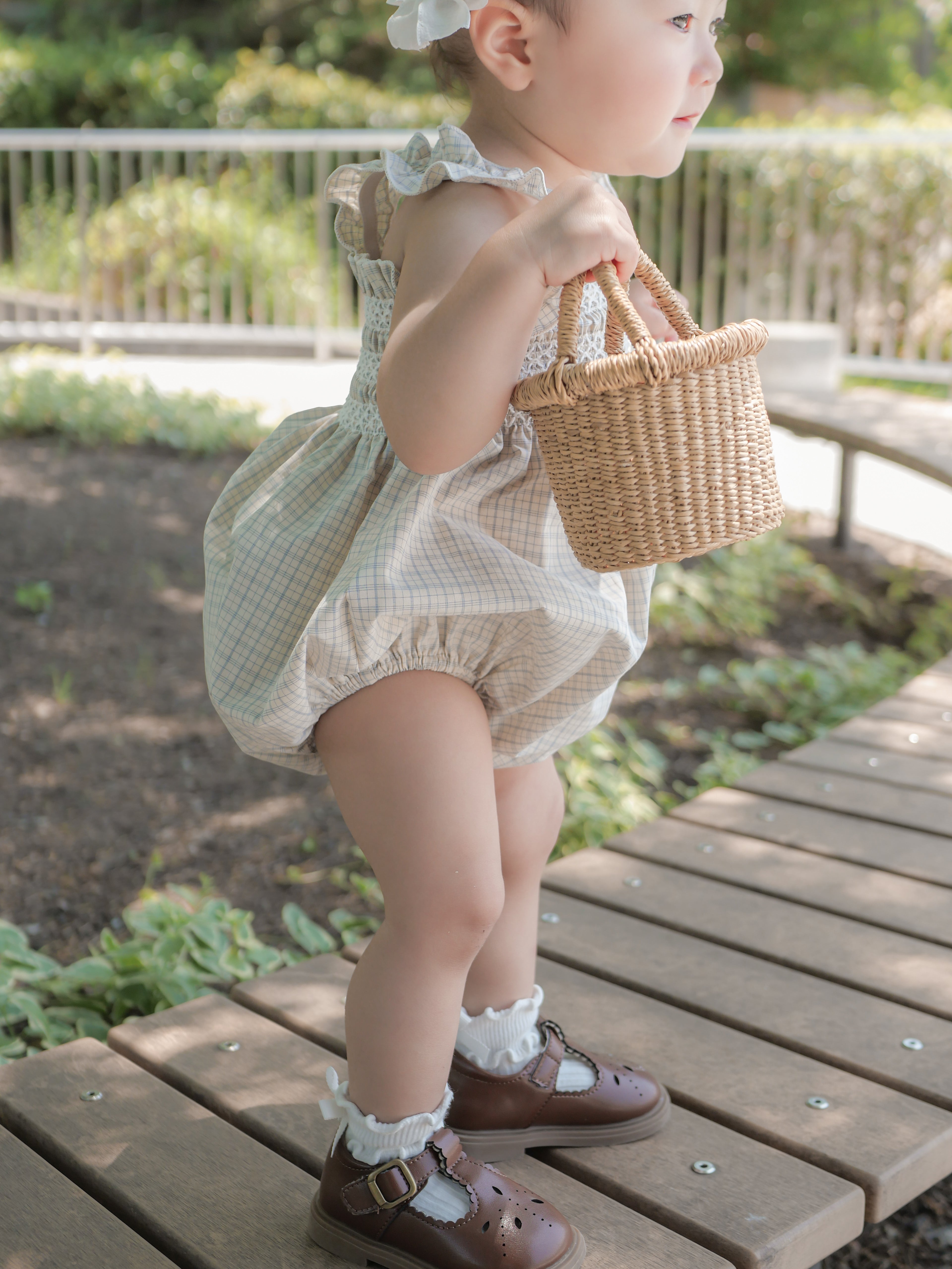Lilly smock rompers