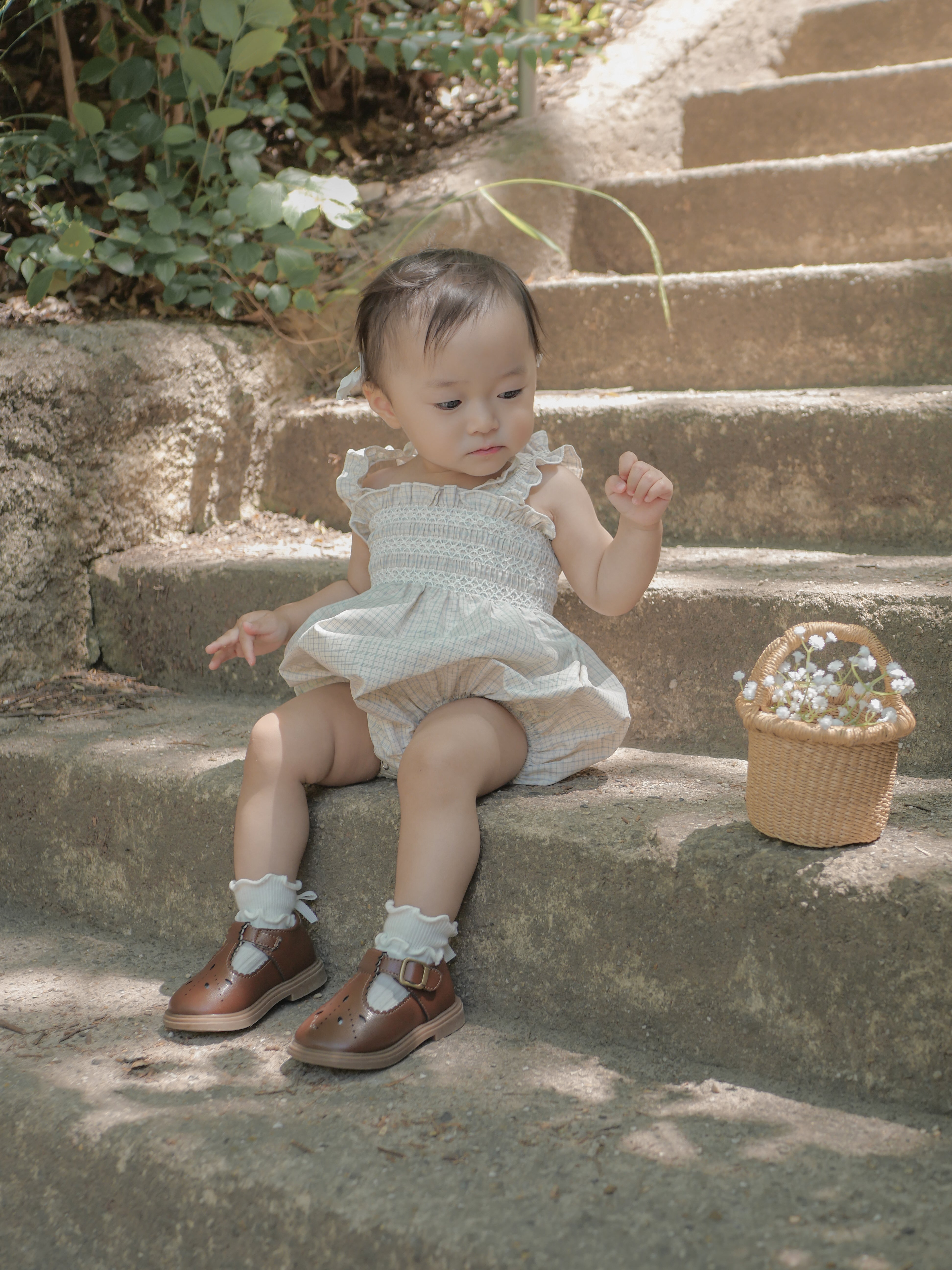 Lilly smock rompers