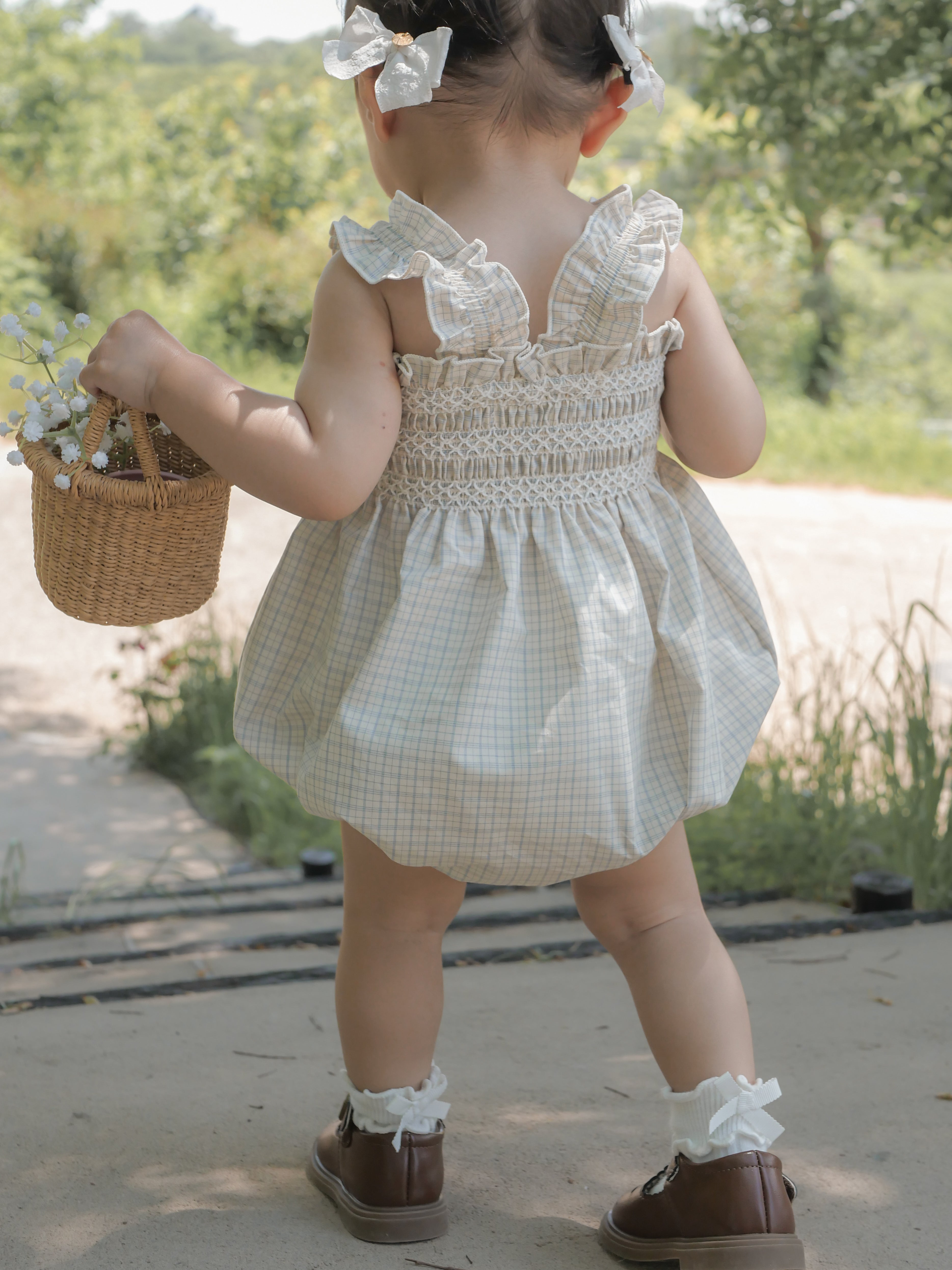 Lilly smock rompers