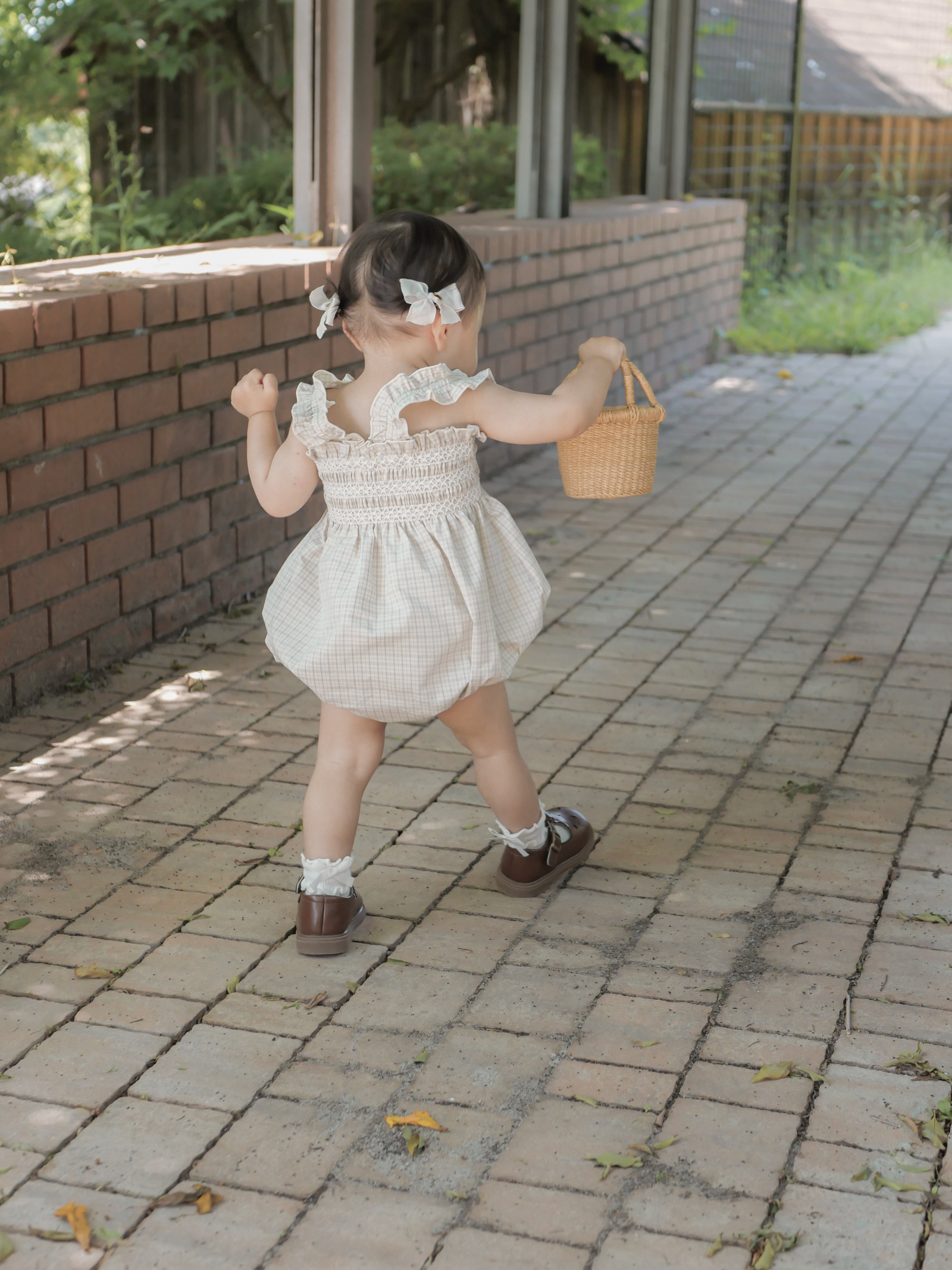 Lilly smock rompers