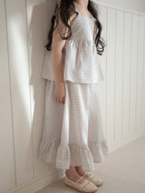 Seashell frill blouse