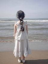 Seashell frill blouse