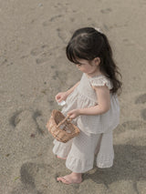 Seashell frill blouse