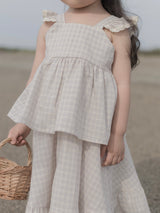 Seashell frill blouse