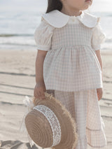 Seashell frill blouse