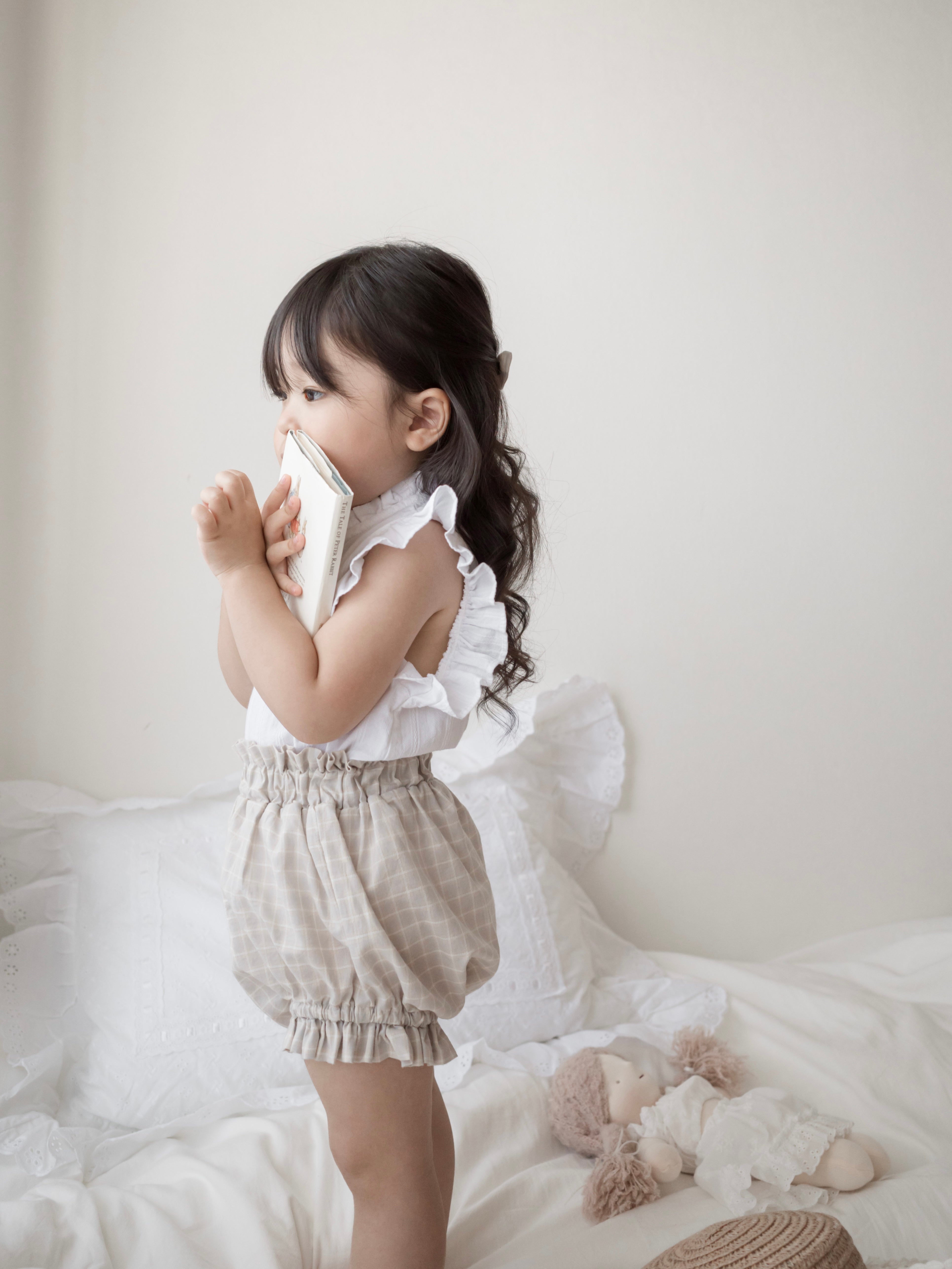 *Noeul.made* Muffin frill blouse