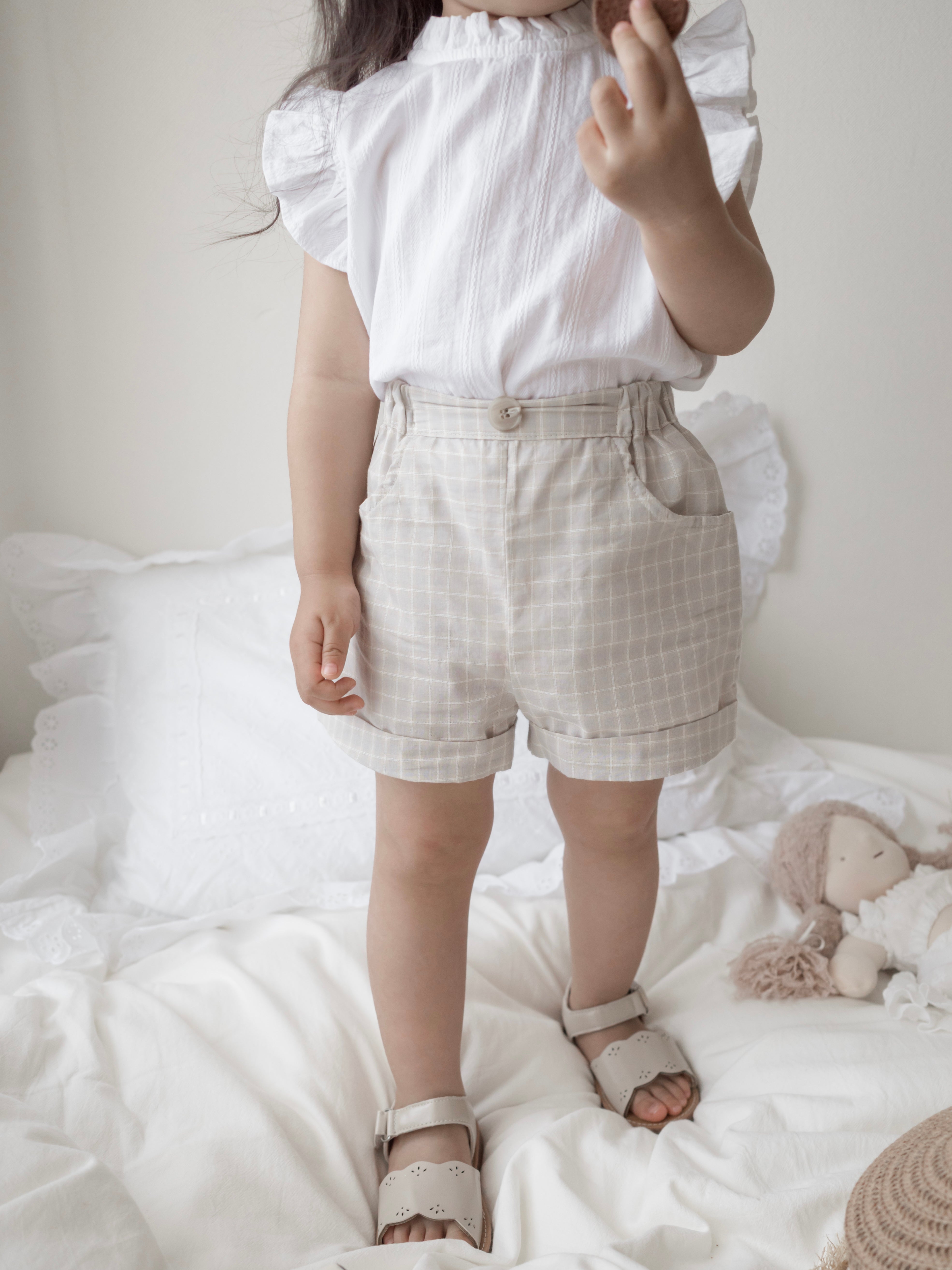 *Noeul.made* Muffin frill blouse