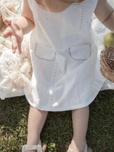 Lace pocket one-piece