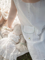 Lace pocket one-piece