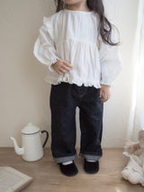 Shoulder frill blouse