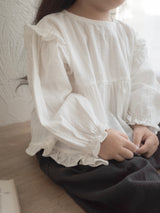 Shoulder frill blouse