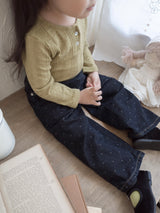 Dot denim pants