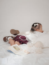 Heart corduroy frill bloomer