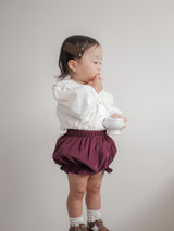 Heart corduroy frill bloomer