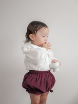 Heart corduroy frill bloomer