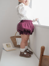 Heart corduroy frill bloomer